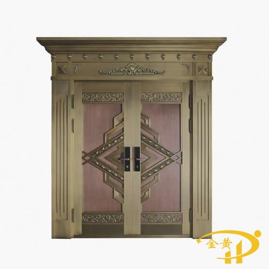 豪华对开纯铜门