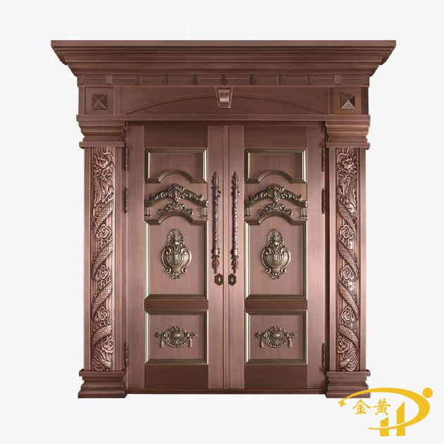 对开纯铜门